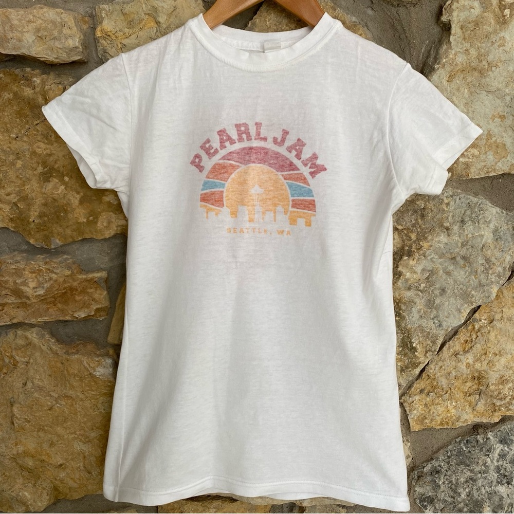 Pearl Jam North America 2014 Tour Tee White Small